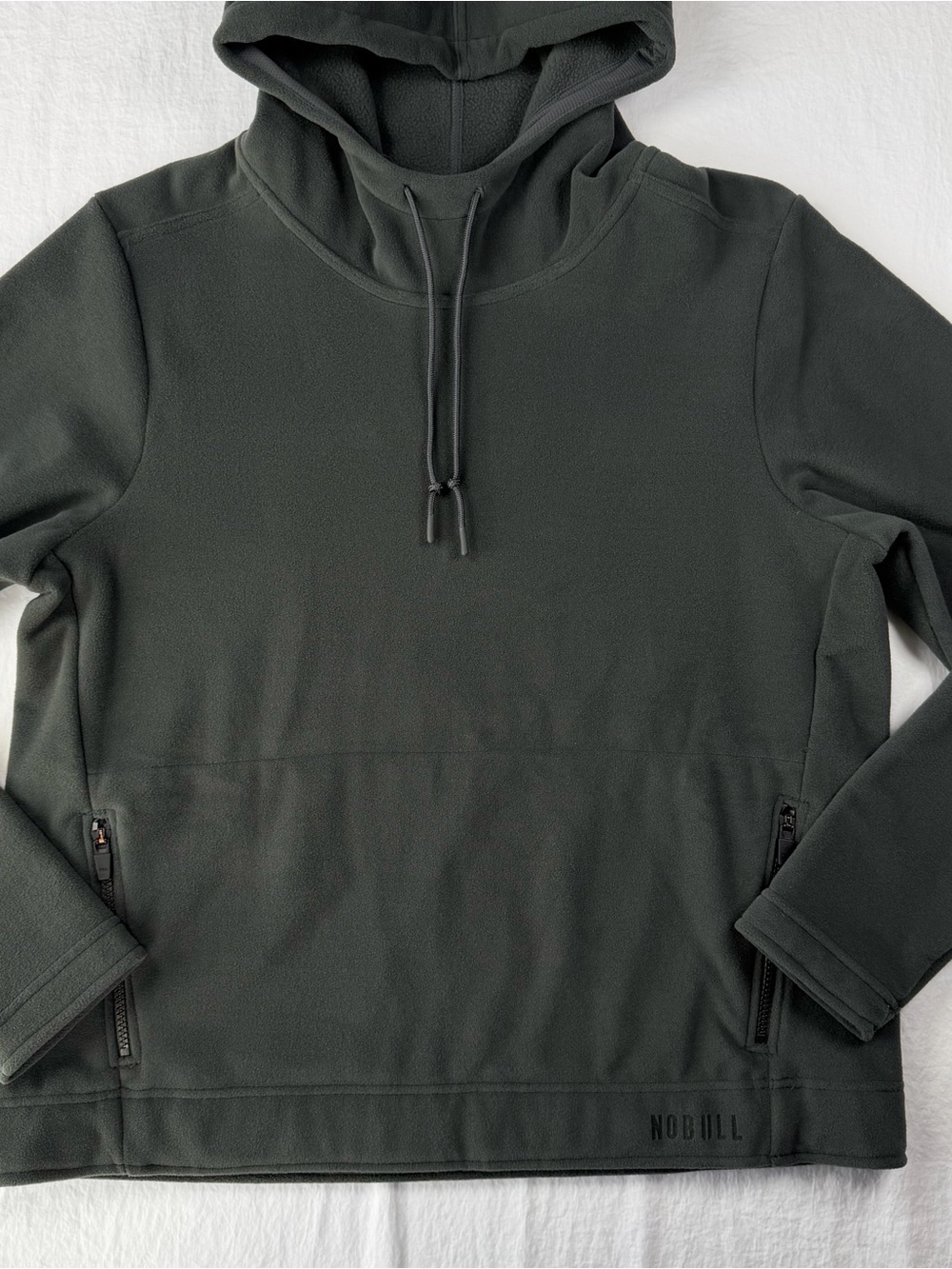 NOBULL Men's Dark Gray Fleece Hoodie like new